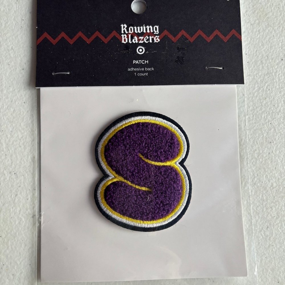 Rowing Blazers x Target‎ Collab Adhesive Letter S Patch